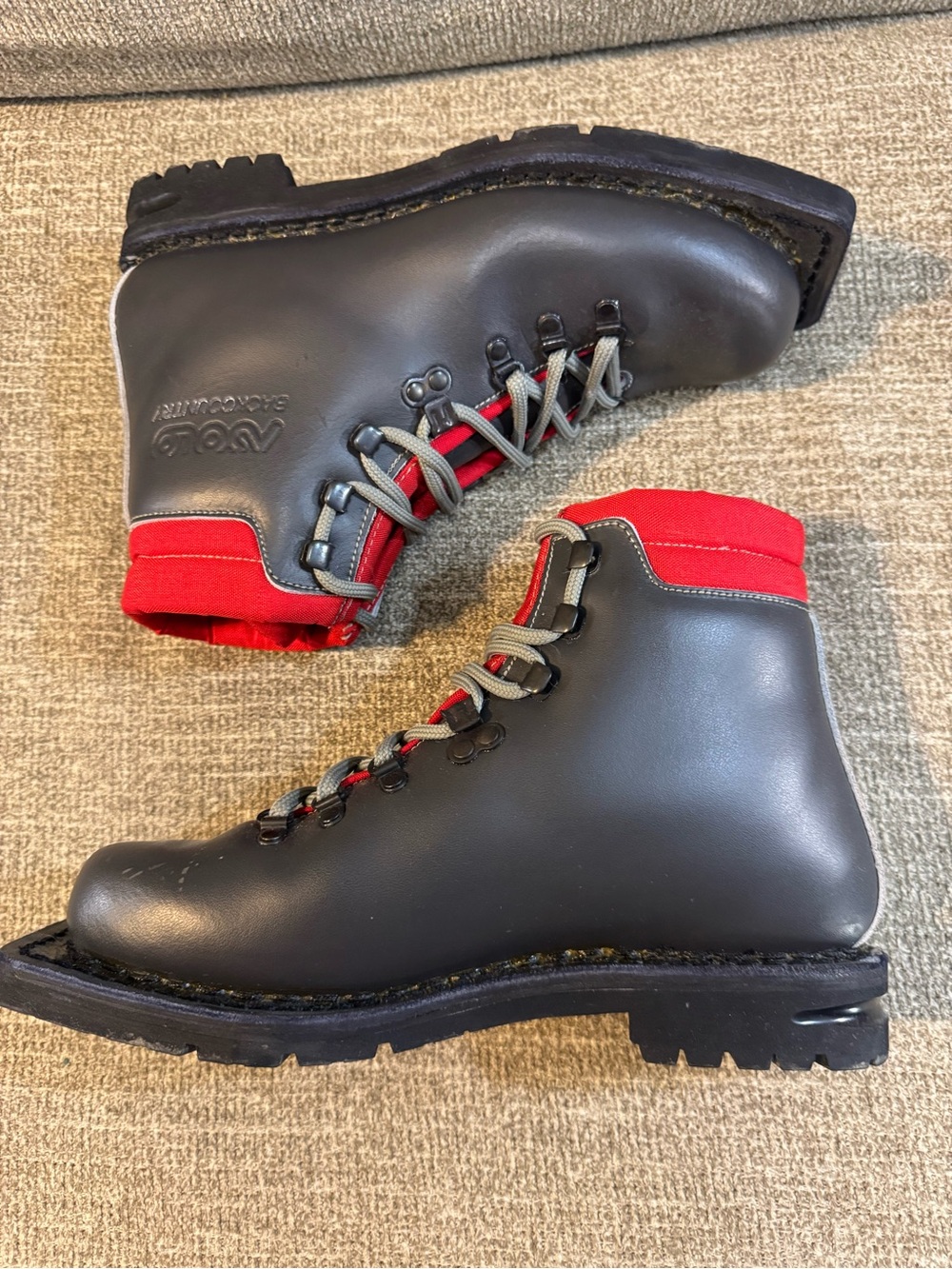 Asolo Vintage Backcountry Nordic Telemark Black ski boots Size 7 - Picture 5 of 15